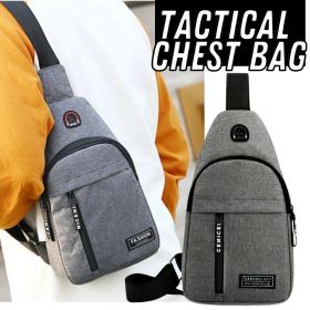 Mens Sling Bag Cross Body Handbag Chest Bag Shoulder Pack Sports Travel Backpack Gray Mens Sling Bag Cross Body Handbag Chest Bag Shoulder Pack Sports Travel Backpack Gray
