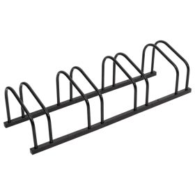 Bike Rack for 4 Bikes Black Steel