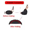 36"Foldable Mini Trampoline,Fitness Trampoline with Adjustable Handrail and Safety