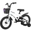 Kids Bike 16 inch for Boys & Girls with Training Wheels, Freestyle Kids' Bicycle with Bell,Basket and fender.