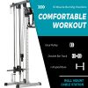 Lat Pulldown Machine Home Gym Fitness Silver