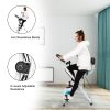 Home Folding Exercise Bike White