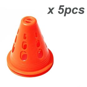 Skating Agility Cones; Indoor Outdoor Sports Flexible Cone Sets For Training; Party; Activity; Traffic; Drills; Basketball; Soccer (Color: orange)