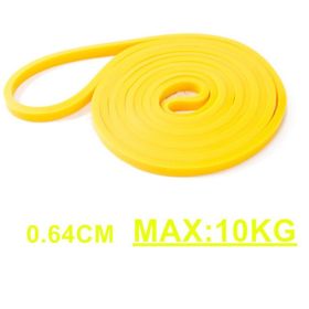 Unisex Fitness Band Pull Up Elastic Rubber Bands Resistance Loop Energy Set Home Gym Workout Expander Strengthen Trainning (Color: YELLOW)