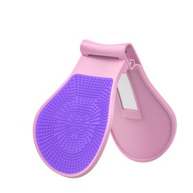 Butt Trainer; Pelvic Floor Muscle Correction; Exerciser For Inner Thighs Postpartum Rehabilitation; Buttocks; Legs; Home Gym Fitness Equipment (Color: Pink Purple)