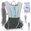 Sport Hydration Vest Running Backpack with 15oz 50oz Water Bladder Adjustable Strap Storage Bag for Trail Running Marathon Race Hiking