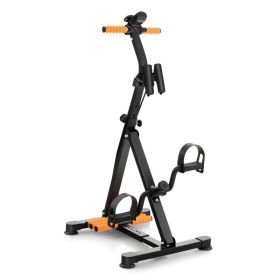 Foldable Exercise Bikes Pedal Exerciser for Seniors (Color: Yellow & Black)