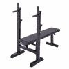 Adjustable Folding Multifunctional Workout Station Adjustable Workout Bench with Squat Rack - balck red XH