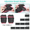 Ankle Weights Set 2.2/4.4LBS Pair Wrist Arm Ankle Weight with Iron Sandbags Fillings